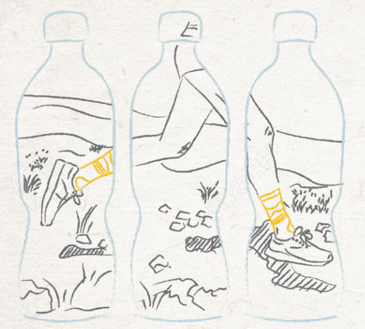 Feetures plastic bottle socks