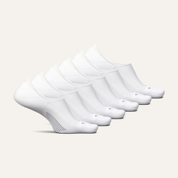 Elite Light Cushion Invisible 6 Pack - White