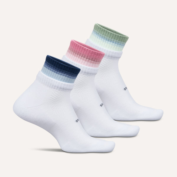 High Performance Max Cushion Stacked Quarter 3 Pack - Sky Rose Mix