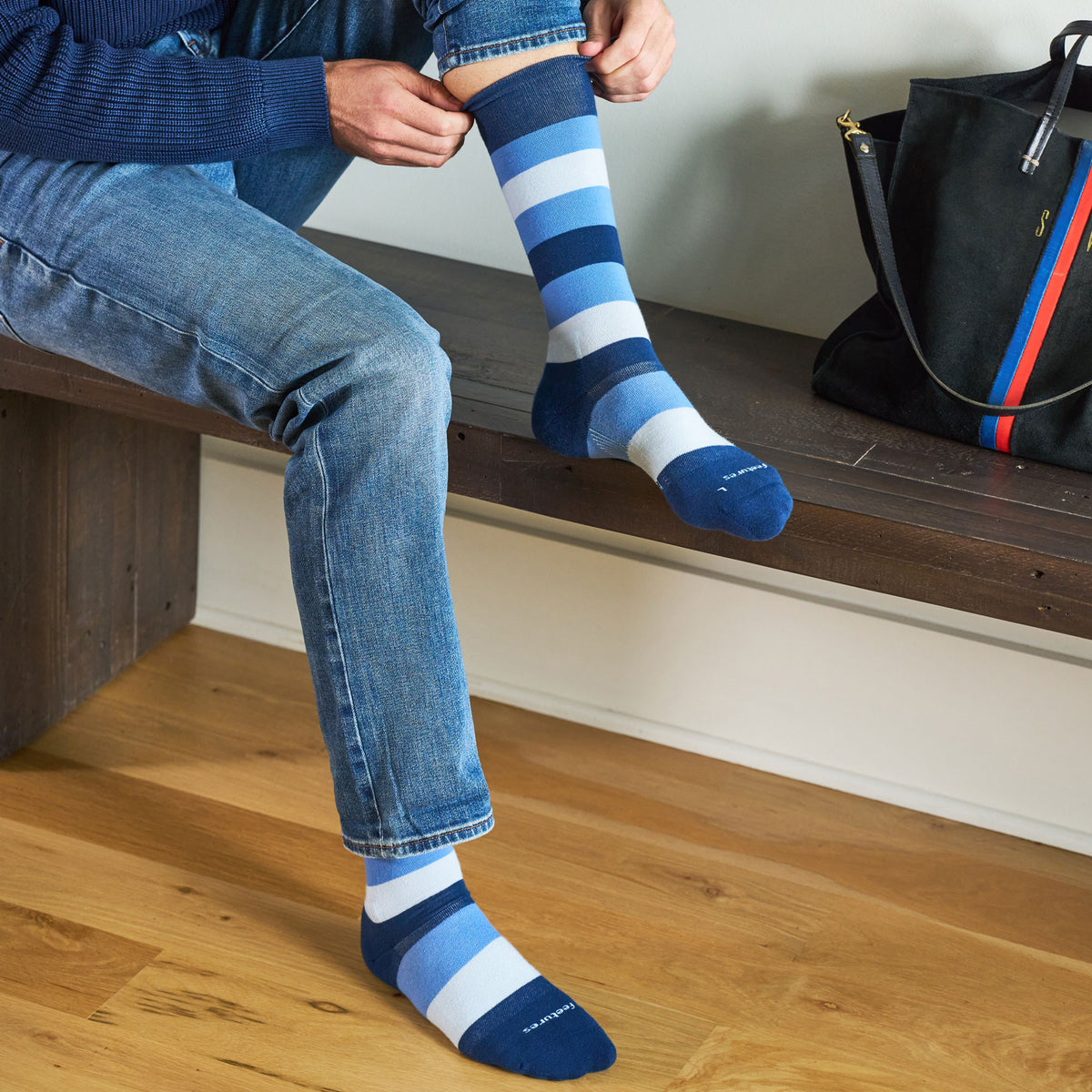 Primary Stripe Denim