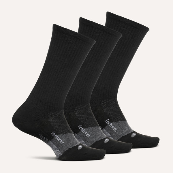 Merino 10 Max Cushion Crew 3 Pack - Black Mix