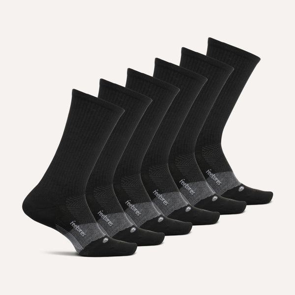 Merino 10 Max Cushion Crew 6 Pack - Black Mix