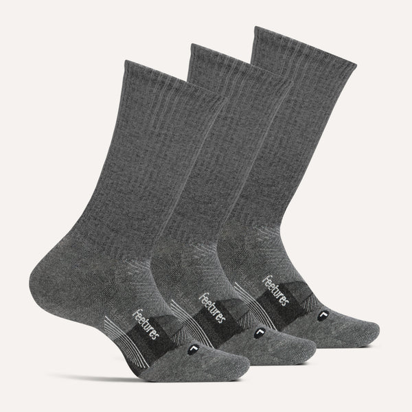 Merino 10 Max Cushion Crew 3 Pack - Gray Mix
