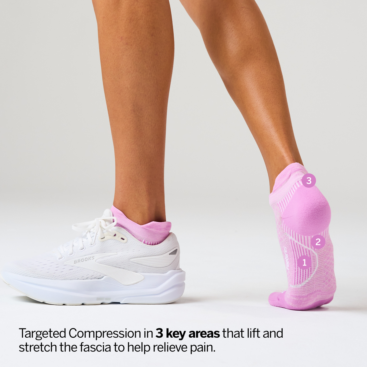 Plantar Fasciitis Relief Sock Light Cushion Tab 3 Pack