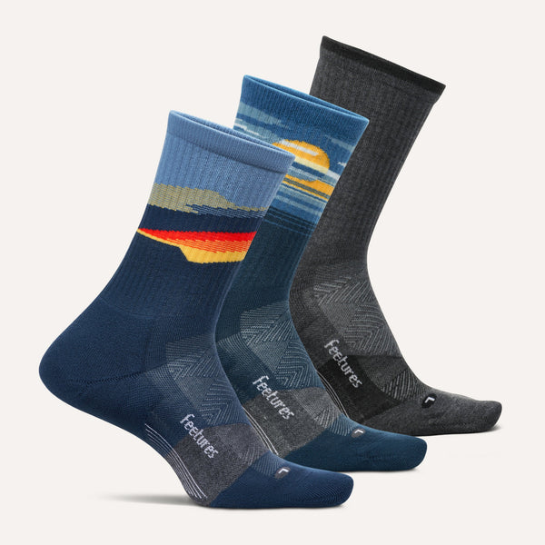 Trail Max Cushion Mini Crew 3 Pack - Navy Cloud Mix